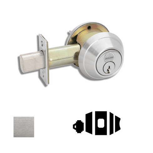 SCHLAGE COMMERCIAL B660BDC-626 B660Bdc Single Cylinder Deadbolt B660BDC626 B660BDC 626