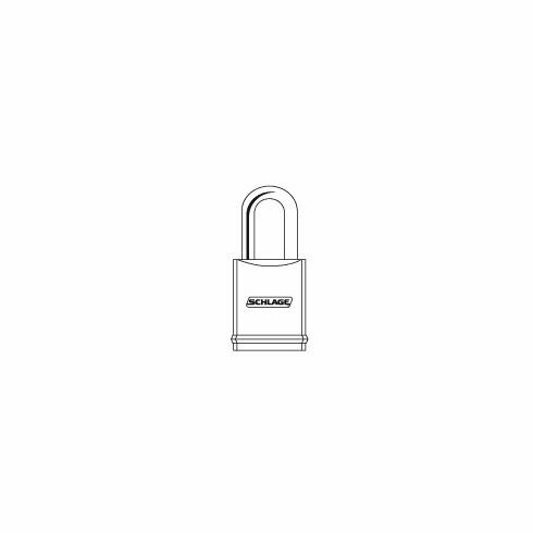 SCHLAGE COMMERCIAL KS23D2300-FG Brass Padlock 1-1/2" Shackle KS23D2300FG KS23D2300 FG