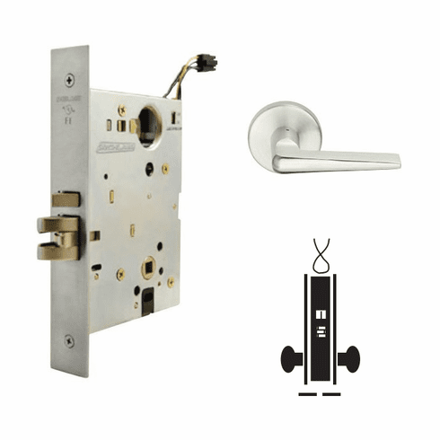 SCHLAGE COMMERCIAL L9090EL-05A-630 Elec. Mortise Lock, Fail Safe, No Cyl L9090EL05A630 L9090EL 05A 630