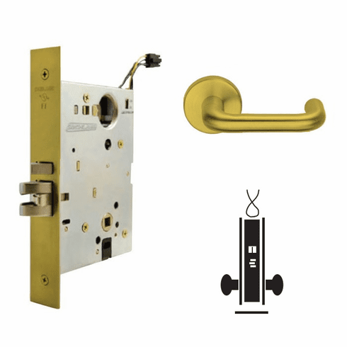 SCHLAGE COMMERCIAL L9091EU-03A-606-RX El Mts Lck F/Sec No Cyl 2 Lvrs El Rx L9091EU03A606RX L9091EU 03A 606 RX