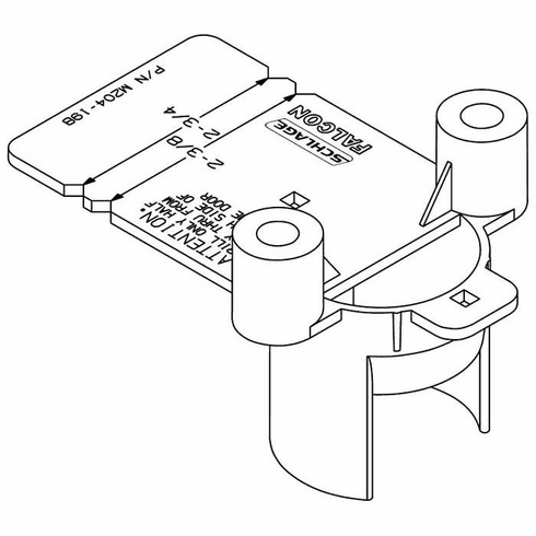 SCHLAGE COMMERCIAL M204-198 Schl Boring Jig For Al Or D-Ser Levers M204198 M204 198