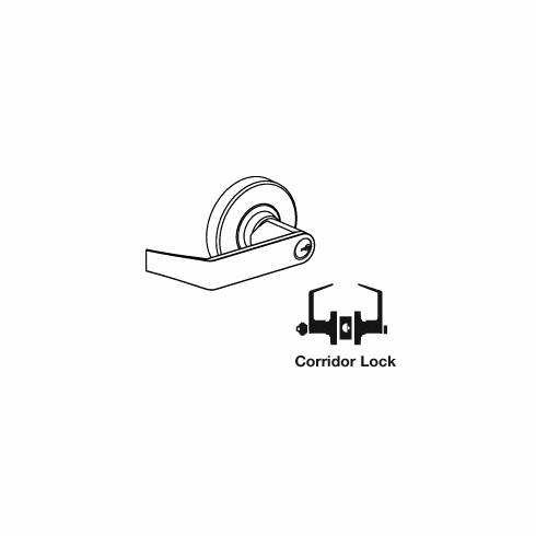 SCHLAGE COMMERCIAL ND73PD-RHO-625 Nd73Pd Rhodes Corridor Lock ND73PDRHO625 ND73PD RHO 625
