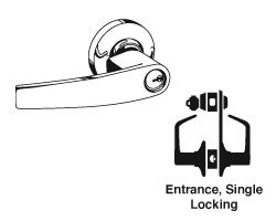 SCHLAGE COMMERCIAL S210PD-JUP-626 S210 Jupiter Entrance Single Locking S210PDJUP626 S210PD JUP 626