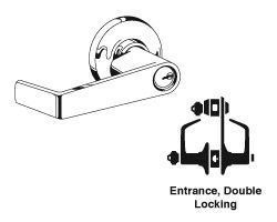SCHLAGE COMMERCIAL S251PD-SAT-626 S251 Saturn Entrance Double Locking S251PDSAT626 S251PD SAT 626