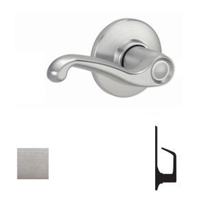SCHLAGE COMMERCIAL S290-FLA-626-LH S290 Flair Single Dummy Trim - Lh S290FLA626LH S290 FLA 626 LH