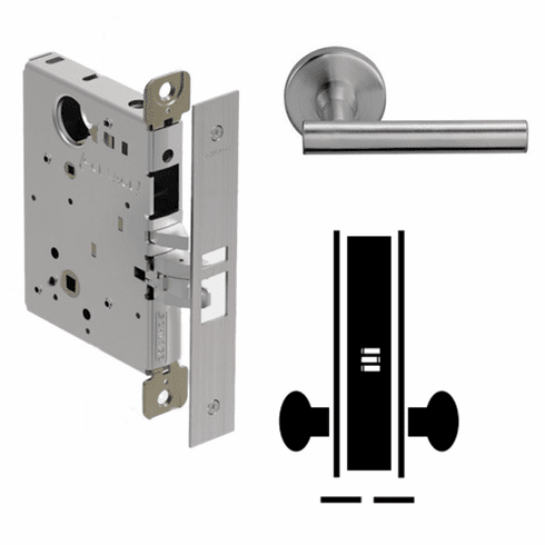 SCHLAGE L9010-M51L-626 Schl Mts Lever Lock - Passage