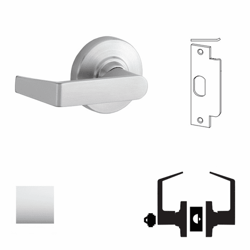 SCHLAGE ND80JD-RHO-625 Cyl. Lockset (With Thru-Bolts)