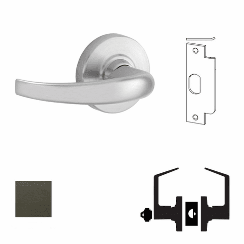 SCHLAGE ND80LD-SPA-643E Cyl. Lockset (With Thru-Bolts)