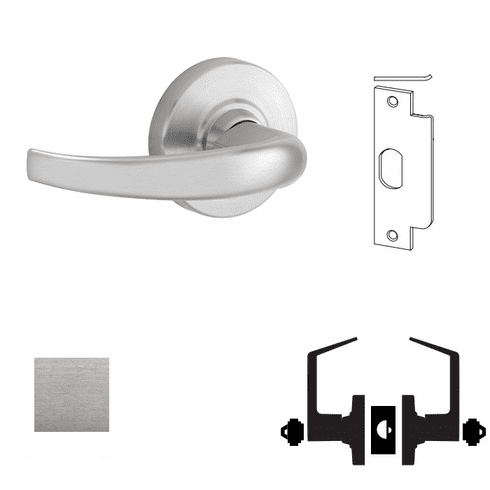 SCHLAGE ND93CD-SPA-626 Cyl. Lockset (With Thru-Bolts)