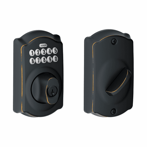 SCHLAGE RESIDENTIAL BE365-CAM-716 Be365 Camelot Electronic Keypad Deadbolt BE365CAM716 BE365 CAM 716
