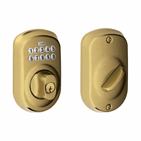 SCHLAGE RESIDENTIAL BE365-PLY-609 Be365 Plymouth Electronic Keypad Deadbolt BE365PLY609 BE365 PLY 609