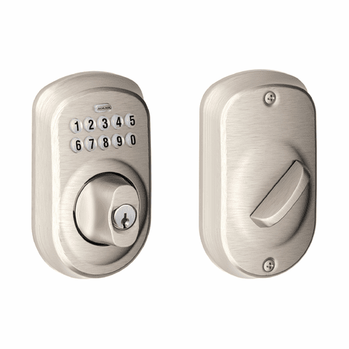 SCHLAGE RESIDENTIAL BE365-PLY-619 Be365 Plymouth Electronic Keypad Deadbolt BE365PLY619 BE365 PLY 619
