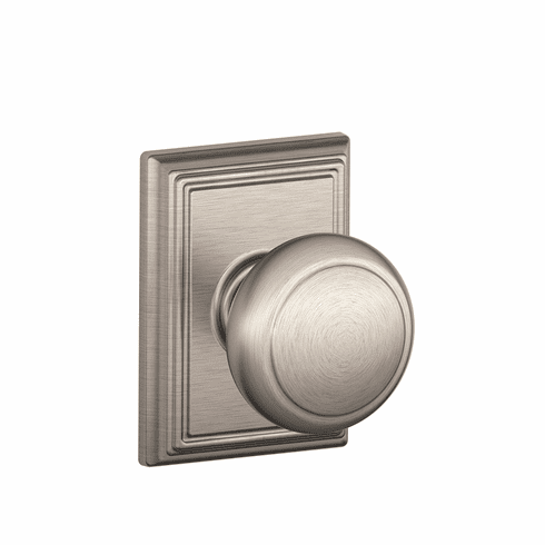 SCHLAGE RESIDENTIAL F10-AND-619-ADD F10 Andover Passage Knob Lock With Addison Trim F10AND619ADD F10 AND 619 ADD