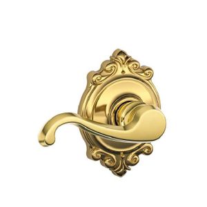 SCHLAGE RESIDENTIAL F10-CLT-605-BRK F10 Callington Passage Lever Lock With Brookshire Trim F10CLT605BRK F10 CLT 605 BRK