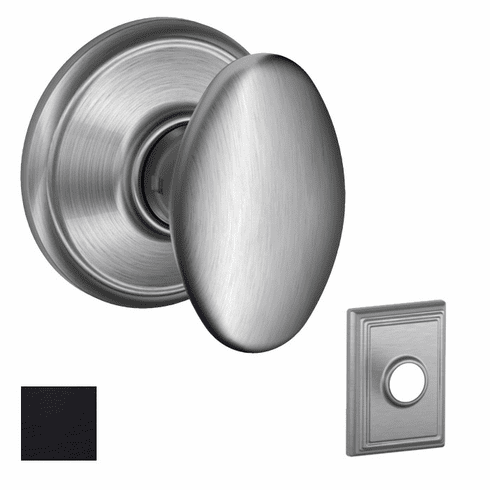 SCHLAGE RESIDENTIAL F10-SIE-622-ADD F10 Siena Passage Knob Lock With Addison Trim F10SIE622ADD F10 SIE 622 ADD