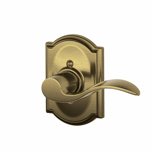 SCHLAGE RESIDENTIAL F170-ACC-609-CAM-RH F170 Accent Dummy Lever Lock With Camelot Trim F170ACC609CAMRH F170 ACC 609 CAM RH
