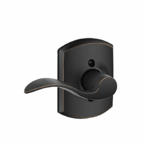 SCHLAGE RESIDENTIAL F170-ACC-716-GRW-LH F170 Accent Dummy Lever Lock With Greenwich Trim F170ACC716GRWLH F170 ACC 716 GRW LH