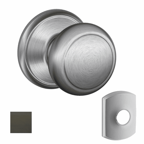 SCHLAGE RESIDENTIAL F170-AND-716-GRW F170 Andover Dummy Knob Lock With Greenwich Trim F170AND716GRW F170 AND 716 GRW