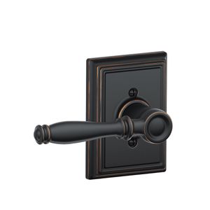 SCHLAGE RESIDENTIAL F170-BIR-716-ADD F170 Birmingham Dummy Lever Lock With Addison Trim F170BIR716ADD F170 BIR 716 ADD