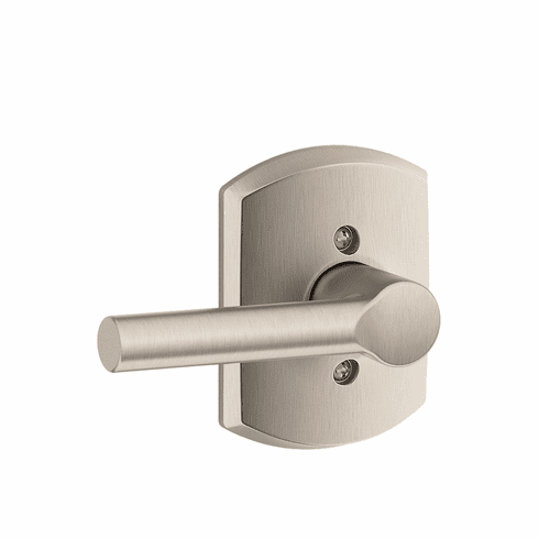SCHLAGE RESIDENTIAL F170-BRW-619-GRW F170 Broadway Dummy Lever Lock With Greenwich Trim F170BRW619GRW F170 BRW 619 GRW