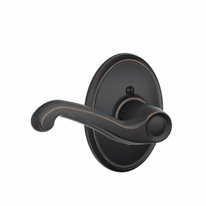 SCHLAGE RESIDENTIAL F170-FLA-716-WKF-LH F170 Flair Dummy Lever Lock With Wakefield Trim F170FLA716WKFLH F170 FLA 716 WKF LH