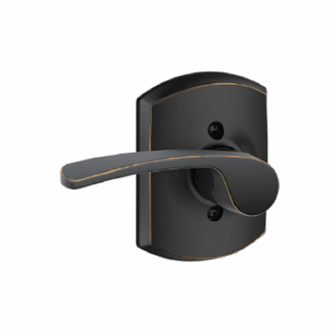 SCHLAGE RESIDENTIAL F170-MER-716-GRW-LH F170 Merano Dummy Lever Lock With Greenwich Trim F170MER716GRWLH F170 MER 716 GRW LH