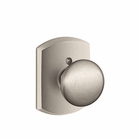 SCHLAGE RESIDENTIAL F170-PLY-619-GRW F170 Plymouth Dummy Knob Lock With Greenwich Trim F170PLY619GRW F170 PLY 619 GRW