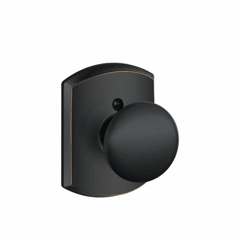 SCHLAGE RESIDENTIAL F170-PLY-716-GRW F170 Plymouth Dummy Knob Lock With Greenwich Trim F170PLY716GRW F170 PLY 716 GRW