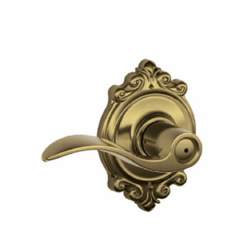 SCHLAGE RESIDENTIAL F40-ACC-609-BRK F40 Accent Privacy Lever Lock With Brookshire Trim F40ACC609BRK F40 ACC 609 BRK