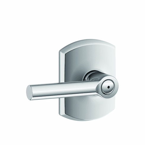 SCHLAGE RESIDENTIAL F40-BRW-625-GRW F40 Broadway Privacy Lever Lock With Greenwich Trim F40BRW625GRW F40 BRW 625 GRW