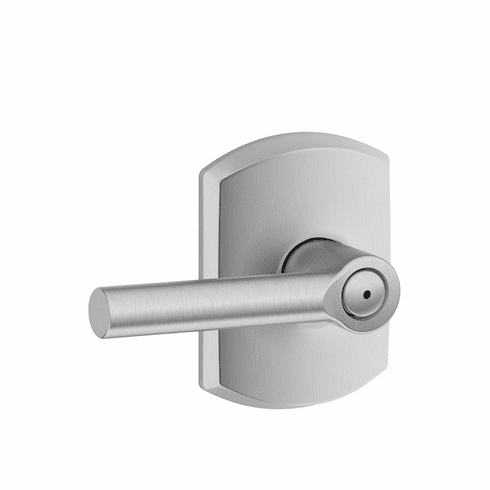 SCHLAGE RESIDENTIAL F40-BRW-626-GRW F40 Broadway Privacy Lever Lock With Greenwich Trim F40BRW626GRW F40 BRW 626 GRW
