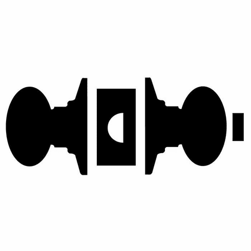 SCHLAGE RESIDENTIAL F40-BWE-716-ADD F40 Bowery Privacy Knob Lock With Addison Trim F40BWE716ADD F40 BWE 716 ADD