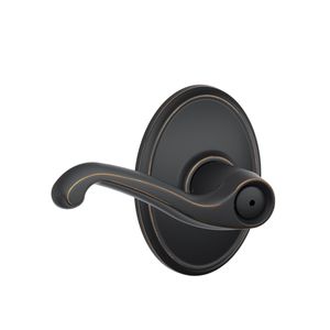 SCHLAGE RESIDENTIAL F40-FLA-716-WKF F40 Flair Privacy Lever Lock With Wakefield Trim F40FLA716WKF F40 FLA 716 WKF