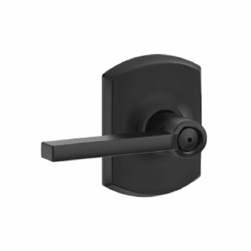 SCHLAGE RESIDENTIAL F40-LAT-622-GRW F40 Latitude Privacy Lever Lock With Greenwich Trim F40LAT622GRW F40 LAT 622 GRW