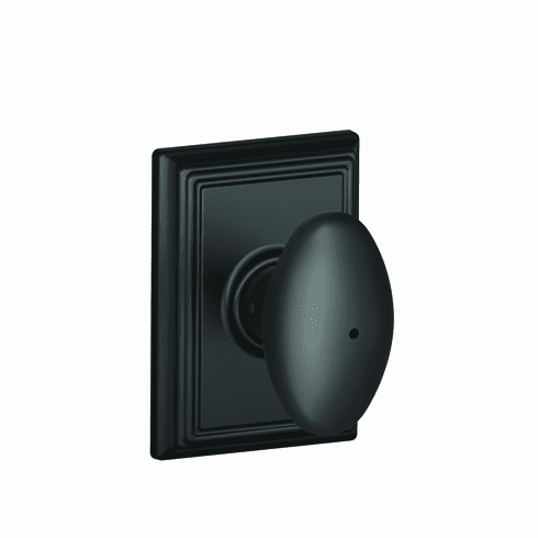 SCHLAGE RESIDENTIAL F40-SIE-622-ADD F40 Siena Privacy Knob Lock With Addison Trim F40SIE622ADD F40 SIE 622 ADD