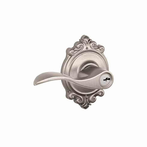 SCHLAGE RESIDENTIAL F51A-ACC-619-BRK F51A Accent Keyed Entry Lever Lock With Brookshire Trim F51AACC619BRK F51A ACC 619 BRK