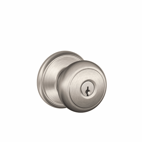 SCHLAGE RESIDENTIAL F51A-AND-619 F51A Andover Keyed Entry Knob Lock F51AAND619 F51A AND 619