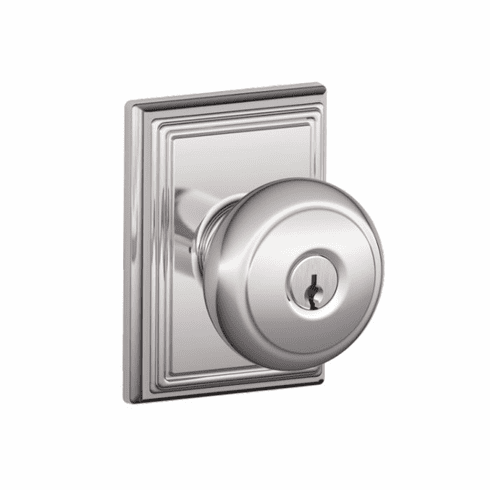 SCHLAGE RESIDENTIAL F51A-AND-625-ADD F51A Andover Keyed Entry Knob Lock With Addison Trim F51AAND625ADD F51A AND 625 ADD