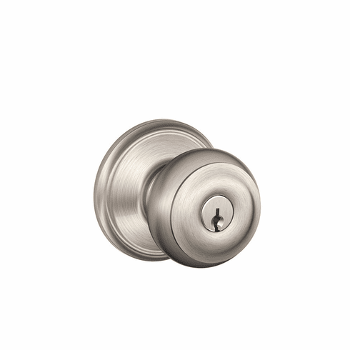SCHLAGE RESIDENTIAL F51A-GEO-619 F51A Georgian Keyed Entry Knob Lock F51AGEO619 F51A GEO 619