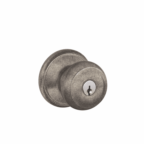SCHLAGE RESIDENTIAL F51A-GEO-621 F51A Georgian Keyed Entry Knob Lock F51AGEO621 F51A GEO 621