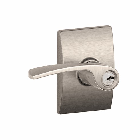 SCHLAGE RESIDENTIAL F51A-MER-619-CEN F51A Merano Keyed Entry Lever Lock With Century Trim F51AMER619CEN F51A MER 619 CEN