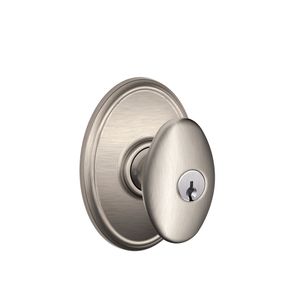 SCHLAGE RESIDENTIAL F51A-SIE-619-WKF F51A Siena Keyed Entry Knob Lock With Wakefield Trim F51ASIE619WKF F51A SIE 619 WKF