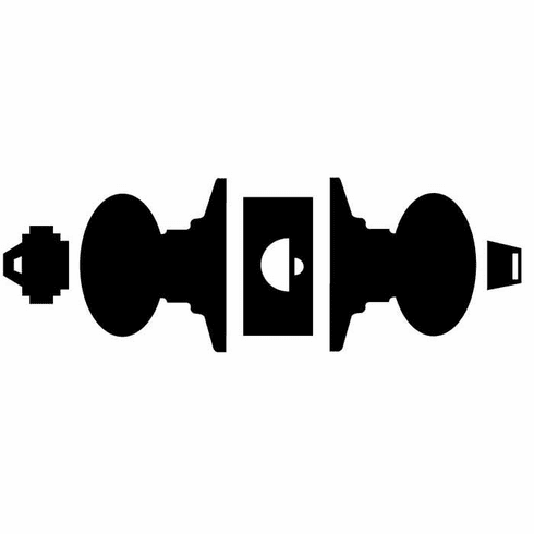 SCHLAGE RESIDENTIAL F51A-SIE-622-BRK F51A Siena Keyed Entry Knob Lock With Brookshire Trim F51ASIE622BRK F51A SIE 622 BRK