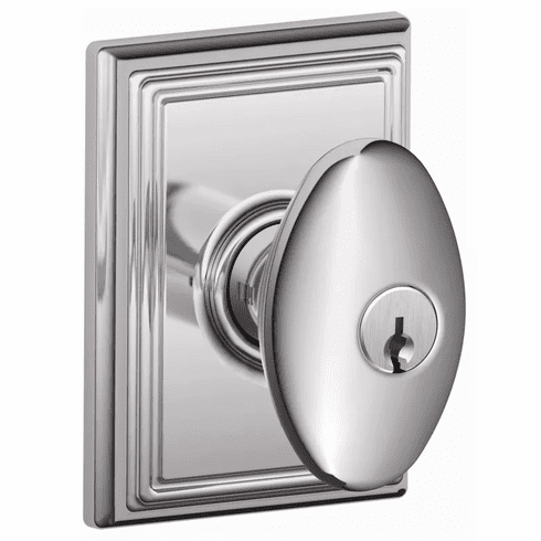 SCHLAGE RESIDENTIAL F51A-SIE-625-ADD F51A Siena Keyed Entry Knob Lock With Addison Trim F51ASIE625ADD F51A SIE 625 ADD