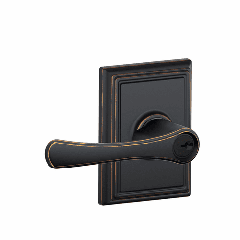 SCHLAGE RESIDENTIAL F51A-VLA-716-ADD F51A Avila Keyed Entry Lever Lock With Addison Trim F51AVLA716ADD F51A VLA 716 ADD