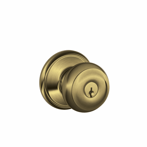 SCHLAGE RESIDENTIAL F51AF-GEO-609 F51Af Georgian Keyed Entry Knob Lock F51AFGEO609 F51AF GEO 609