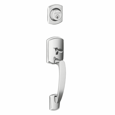 SCHLAGE RESIDENTIAL F58-GRW-625 F58 Greenwich Handleset/Entrance Lock Exterior F58GRW625 F58 GRW 625