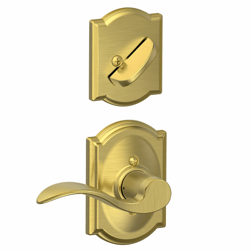 SCHLAGE RESIDENTIAL F59-ACC-608-CAM-RH Schl Res Inside Lever & Trim X Rh X Deco Rose F59ACC608CAMRH F59 ACC 608 CAM RH