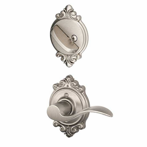 SCHLAGE RESIDENTIAL F59-ACC-619-BRK-LH F59 Accent Inside Trim Handleset/Entrance Lever Lock With Brookshire Trim F59ACC619BRKLH F59 ACC 619 BRK LH