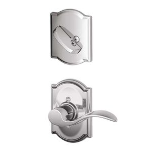 SCHLAGE RESIDENTIAL F59-ACC-625-CAM-LH F59 Accent Inside Trim Handleset/Entrance Lever Lock With Camelot Trim F59ACC625CAMLH F59 ACC 625 CAM LH